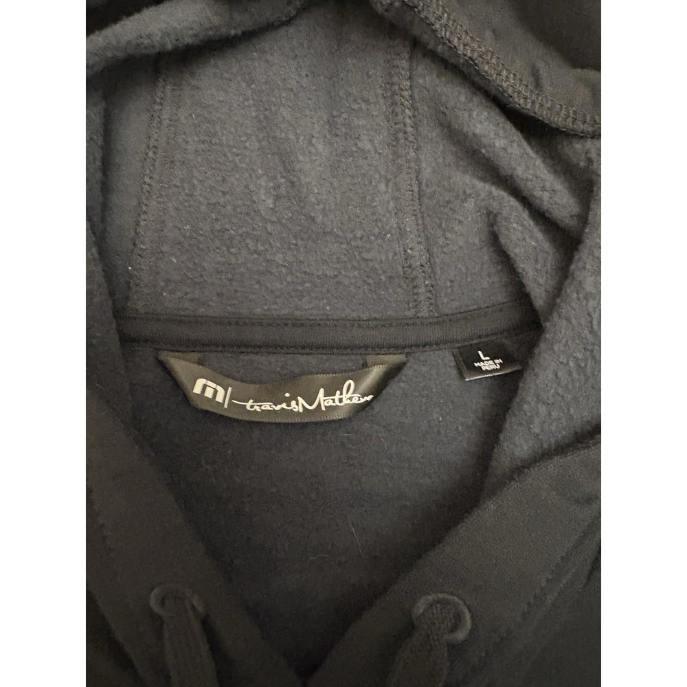 Men's Travis Matthew Graphic Black Hoodie Golf Size Large Preppy - Picture 3 of 5